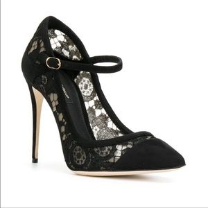 Dolce & Gabbana Suede Lace Pumps